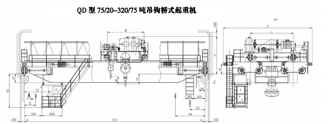 QD型通用橋式起重機(jī)圖紙