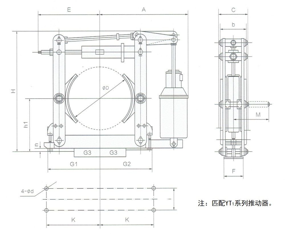 YWZ(B)電力液壓鼓式制動(dòng)器外形尺寸圖.jpg