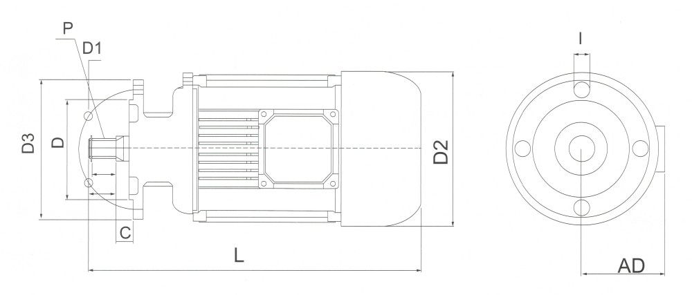 YSE系列實心轉子軟啟動制動電機外形及安裝尺寸圖（小盤）.jpg