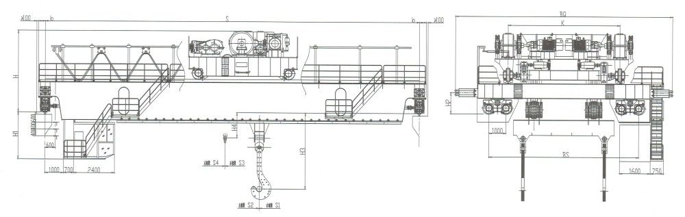 YZ型雙梁鑄造橋式起重機(jī)外形尺寸圖.jpg